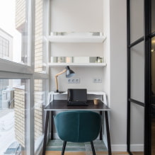 Hogyan lehet felszerelni egy irodát az erkélyen vagy a loggiában egy lakásban? -1