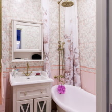 Fürdőszoba klasszikus stílusban: választható kivitel, bútor, vízvezeték, dekor, világítás-0