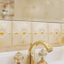 Fürdőszoba klasszikus stílusban: választható kivitel, bútor, vízvezeték, dekor, világítás-8