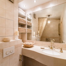 Fürdőszoba kialakítása a Provence-2 stílusában