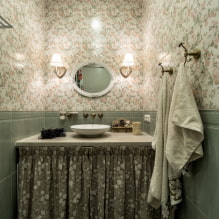 Fürdőszoba kialakítás a Provence-6 stílusában