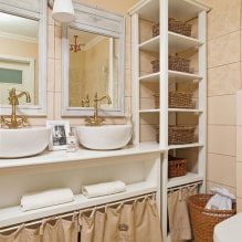 Fürdőszoba kialakítása a Provence-7 stílusában