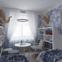 Children's room for two boys: zoning, layout, design, decoration, furniture-6