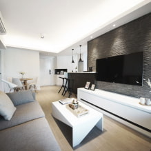 Disenyo ng apartment na 50 sq. m. - larawan ng interior, layout, style-0