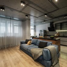 Disenyo ng apartment na 50 sq. m. - mga larawan ng interior, layout, style-1