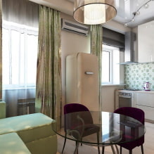 Apartment design 36 sq. m. - zoning, ideas of arrangement, photos in the interior-3