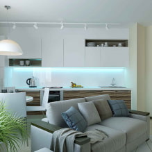 Apartment design 35 sq. m. - photo, zoning, interior design ideas-2