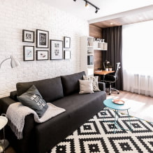 Apartment design 38 sq. m. - interior photos, zoning, arrangement ideas-4