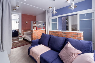Apartment design 38 sq. m. - interior photos, zoning, arrangement ideas