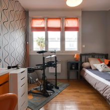 Tizenéves fiú szobájának belseje: zónák, szín, stílus, bútorok és dekoráció megválasztása-7
