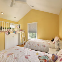 Children's room for three children: zoning, advice on arrangement, the choice of furniture, lighting and decor-6