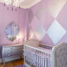 Lilac and purple children's room: features and design tips-5