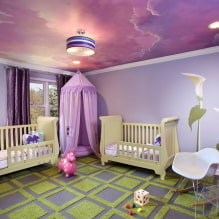 Lilac and purple children's room: features and design tips-7