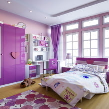 Lilac and purple children's room: features and design tips-8