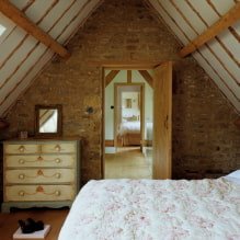 Спаваћа соба у поткровљу: зонирање и распоред, боја, стилови, завршна обрада, намештај и завесе-4
