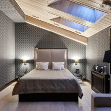 Schlafzimmer im Dachgeschoss: Zonierung und Aufteilung, Farbe, Stile, Oberflächen, Möbel und Vorhänge-5
