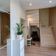 Maisonette-Wohnungen: Grundrisse, Anordnungsideen, Stile, Gestaltung der Treppe-8