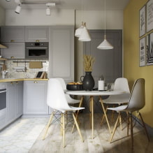 Skandinavischer Stil im Inneren der Küche: ein gemütliches Design schaffen-0