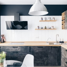 Skandinavischer Stil im Inneren der Küche: ein gemütliches Design schaffen-7