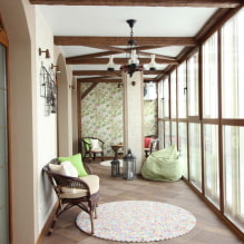 Balcony and loggia design: design ideas, decoration, choice of color, furniture, style and decor-3