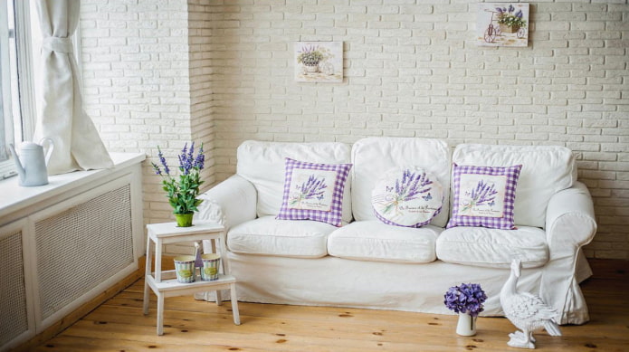 Hogyan lehet díszíteni egy provence-i stílusú nappali belső terét? - részletes stílus útmutató