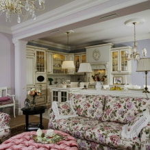 Hogyan lehet díszíteni egy provence-i stílusú nappali belső terét? - részletes stílus útmutató-0