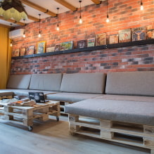 Hogyan lehet díszíteni a loft stílusú nappali belső terét? -0