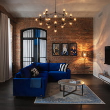 How to decorate a loft-style living room interior? -7