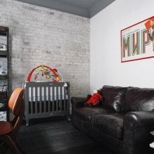 Loft-style nursery: design features, photo in the interior of room-7