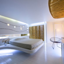 High-tech bedroom: design features, photo in the interior-5