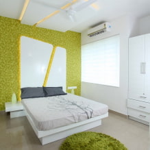 High-Tech-Schlafzimmer: Designmerkmale, Foto im Innenraum-6