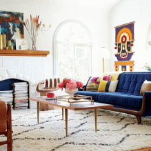 Eclectic style in the interior: choice of colors, finishes, furniture, textiles, lighting and decor-5