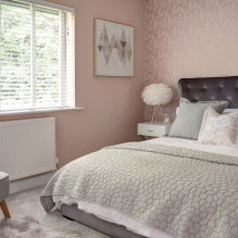 Rózsaszín hálószoba: tervezési jellemzők, gyönyörű kombinációk, valódi fotók-5