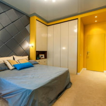 Жута спаваћа соба: карактеристике дизајна, комбинације са другим бојама-2