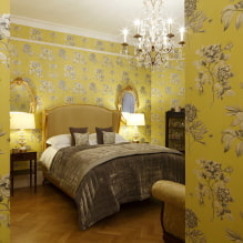 Yellow bedroom: design features, combinations with other colors-7