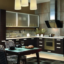 Moderne Küchen: Designmerkmale, Oberflächen und Möbel-7