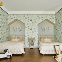 Дечија соба за двоје деце: примери поправке, зонирање, фотографије у унутрашњости-3