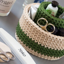 How to make a crochet basket with your own hands? -4