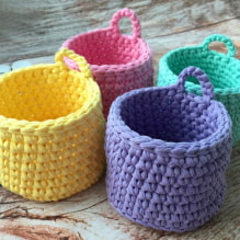 How to make a crochet basket with your own hands? -5