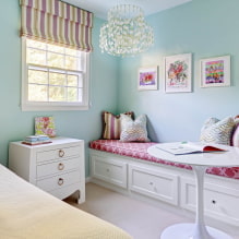 Blue and blue colors in the interior of a children's room: design features-3