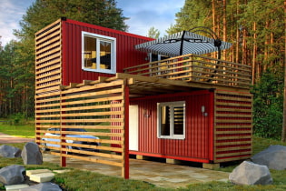 Houses made of shipping containers