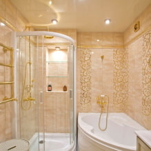 Corner bathtub in the interior: pros and cons, design examples-1