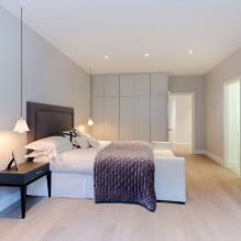 Hálószoba a minimalizmus stílusában: fotó a belső térben és a design jellemzői-2