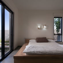 Hálószoba a minimalizmus stílusában: fotó a belső térben és a design jellemzői-4