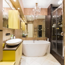 Világítás a fürdőszobában: tippek a kiválasztáshoz, hely, tervezési ötletek-4