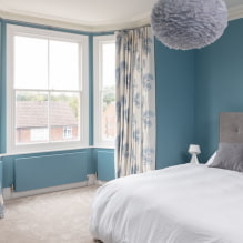Schlafzimmer in Blautönen: Gestaltungsmerkmale, Farbkombinationen, Gestaltungsideen-1