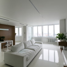 Living room in the style of minimalism: design tips, photos in the interior-0