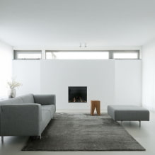 Nappali a minimalizmus stílusában: tervezési tippek, fotók a belső térben-3