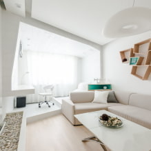 Wohnzimmer im Stil des Minimalismus: Designtipps, Fotos im Interieur-5