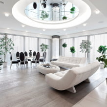 White living room: design features, photos, combinations with other colors-4